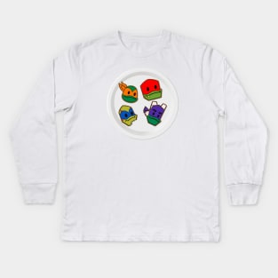 ROTTMNT Cookies on a Plate Kids Long Sleeve T-Shirt